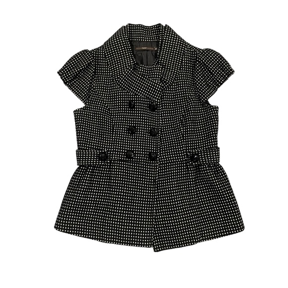 Anthropologie Jackets & Blazers - Anthropologie Hazel Houndstooth Short Sleeve Blazer Jacket